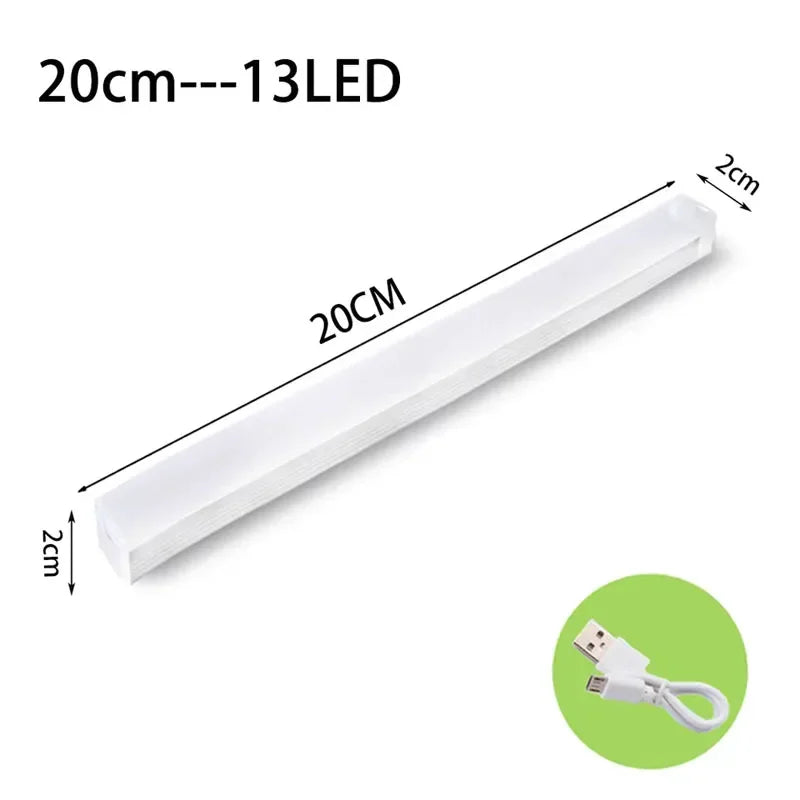 Smart Motion Sensor NightLight Ultra-Thin 3Color Temperatures USB-Rechargeable for Wardrobes Stairs Cabinets Home and Office Use