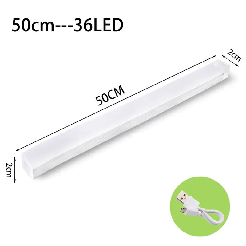 Smart Motion Sensor NightLight Ultra-Thin 3Color Temperatures USB-Rechargeable for Wardrobes Stairs Cabinets Home and Office Use