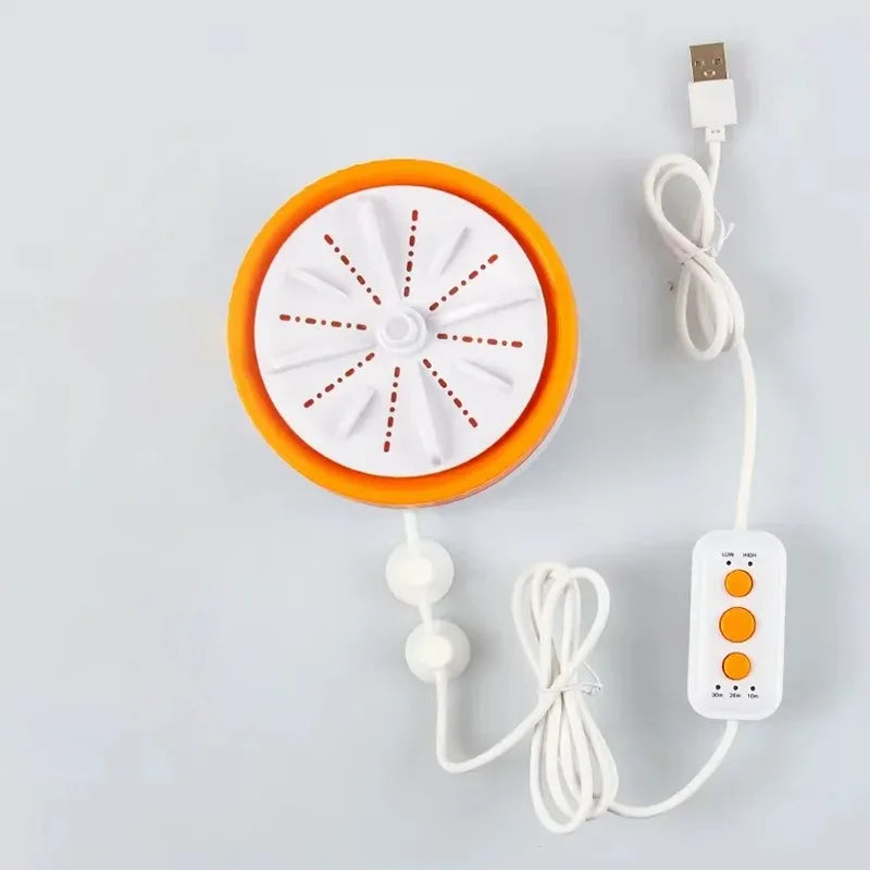 Portable USB Mini Washer Compact Turbine for Underwear & Socks with 3 Adjustable Speeds Space-Saving Design for Dorms & Travel