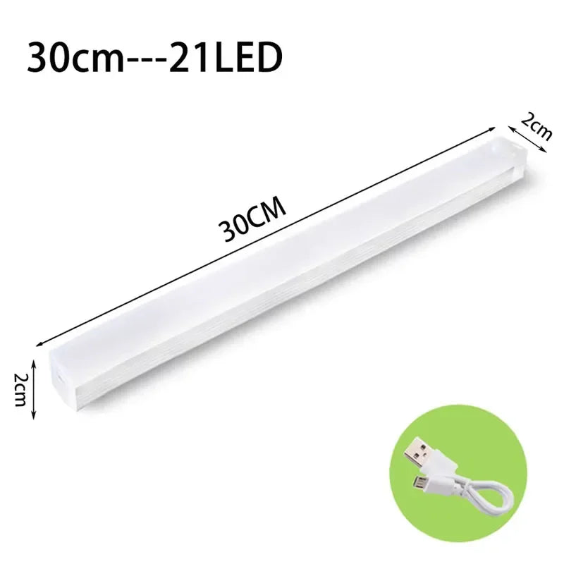 Smart Motion Sensor NightLight Ultra-Thin 3Color Temperatures USB-Rechargeable for Wardrobes Stairs Cabinets Home and Office Use